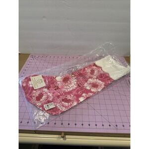 Lilly Pulitzer Christmas Stockings Pink Poppies Patch NWT 2025